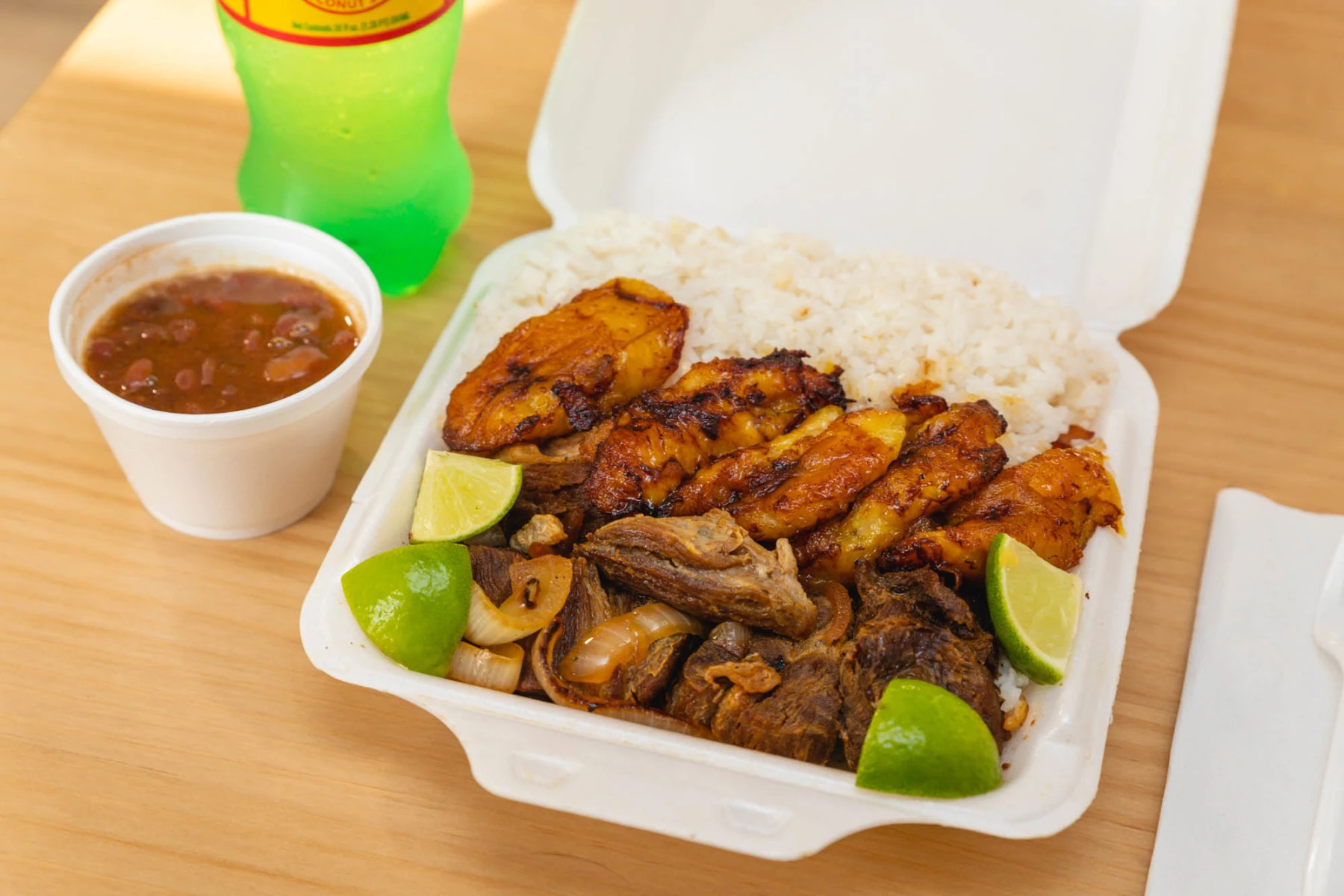 Vibrant and appetizing spread of Puerto Rican food